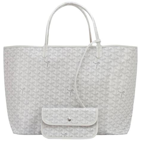 white goyard tote replica|real goyard wallet.